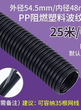 PP阻燃塑料波纹管PA尼龙可开口穿线软管电缆线保护汽车束线螺纹管