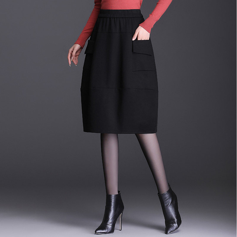 灯笼裙中长款2021秋冬新款半身裙 欣聚荣半身裙