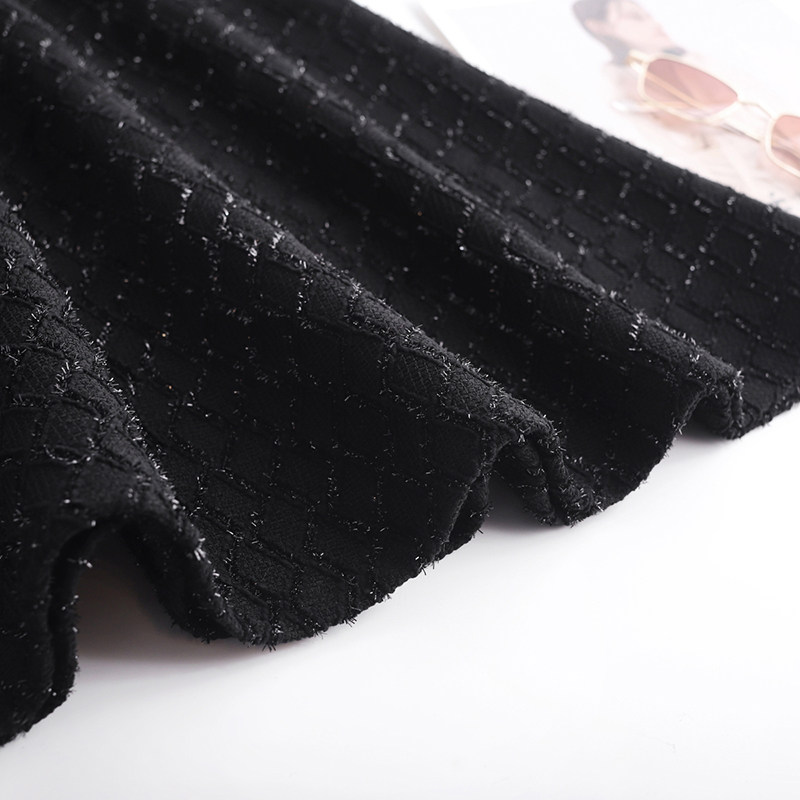 秋冬银丝a字裙2021新款高腰半身裙 欣聚荣半身裙