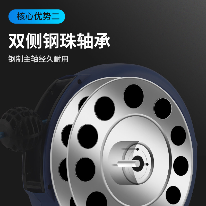路泊仕电鼓自动伸缩卷管器卷线器电线卷线盘2芯3芯国标电线回收器,淘宝优惠券,粉丝福利购,淘宝优惠卷