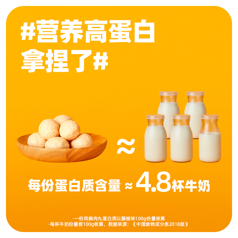 优形即食低脂健身代餐鸡胸肉鸡肉丸 ishape优形鸡胸