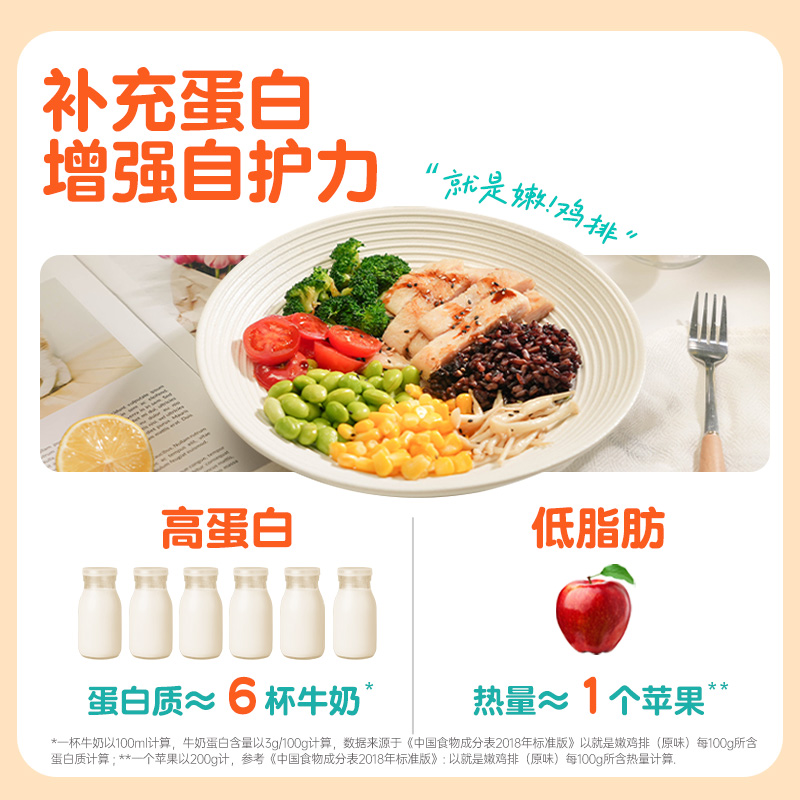 优形就是嫩鸡排鸡胸肉鸡肉半成品橄榄油高蛋白质轻食代餐主食速食
