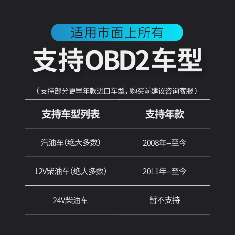 万车宝车卫士obd汽车故障检测仪全车诊断仪解码器手机版天猫养车-图2