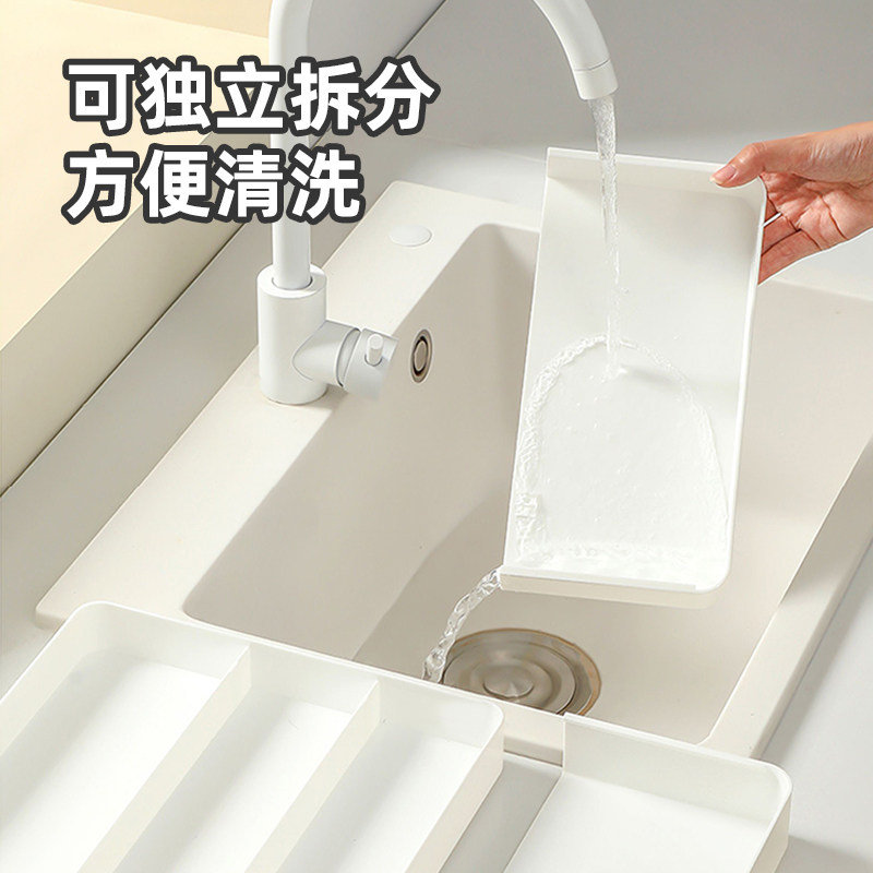 可伸缩抽屉分隔收纳盒厨房筷子勺子餐具整理内置格子化妆品分格盒,淘宝优惠券,粉丝福利购,淘宝优惠卷