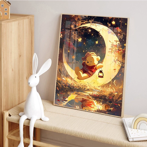 Winnie the Pooh 2025 Новый стиль скучный и теплый и милый 5D -шитчанка ручной работы Crystal Diamond