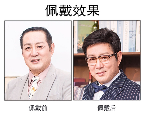 中老年假发真发短发中年男士假发帅气自然逼真中年男人老人假发套 - 图3