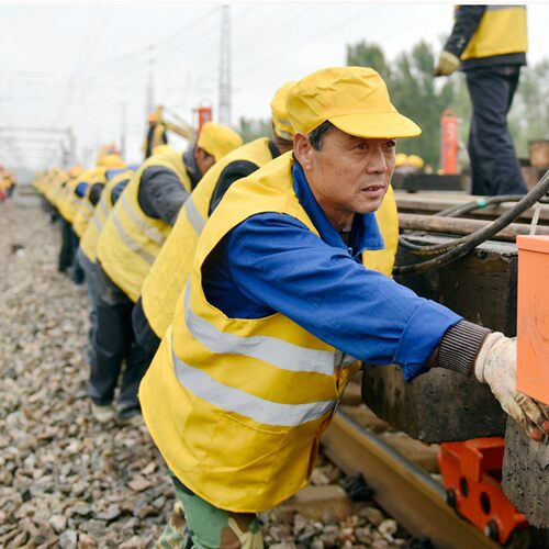 红绿灯 铁路黄马甲反光背心建筑安全防护衣反光衣环卫保洁工作服 - 图2