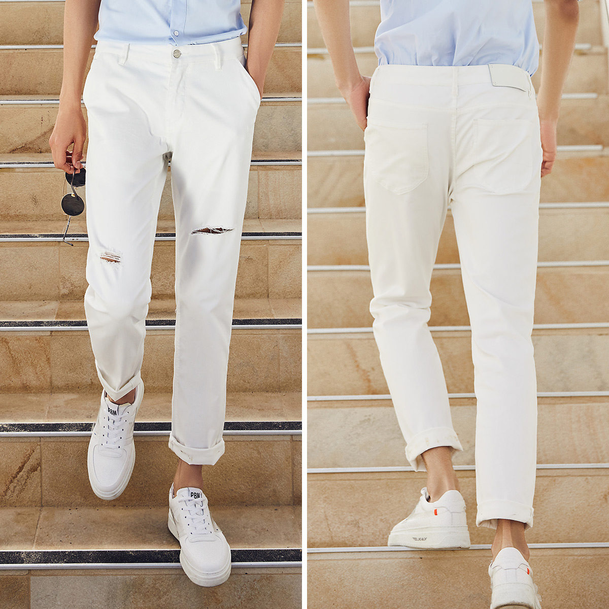 太平鸟男装2020秋季新品青年牛仔裤 太平鸟男装outlets店牛仔裤