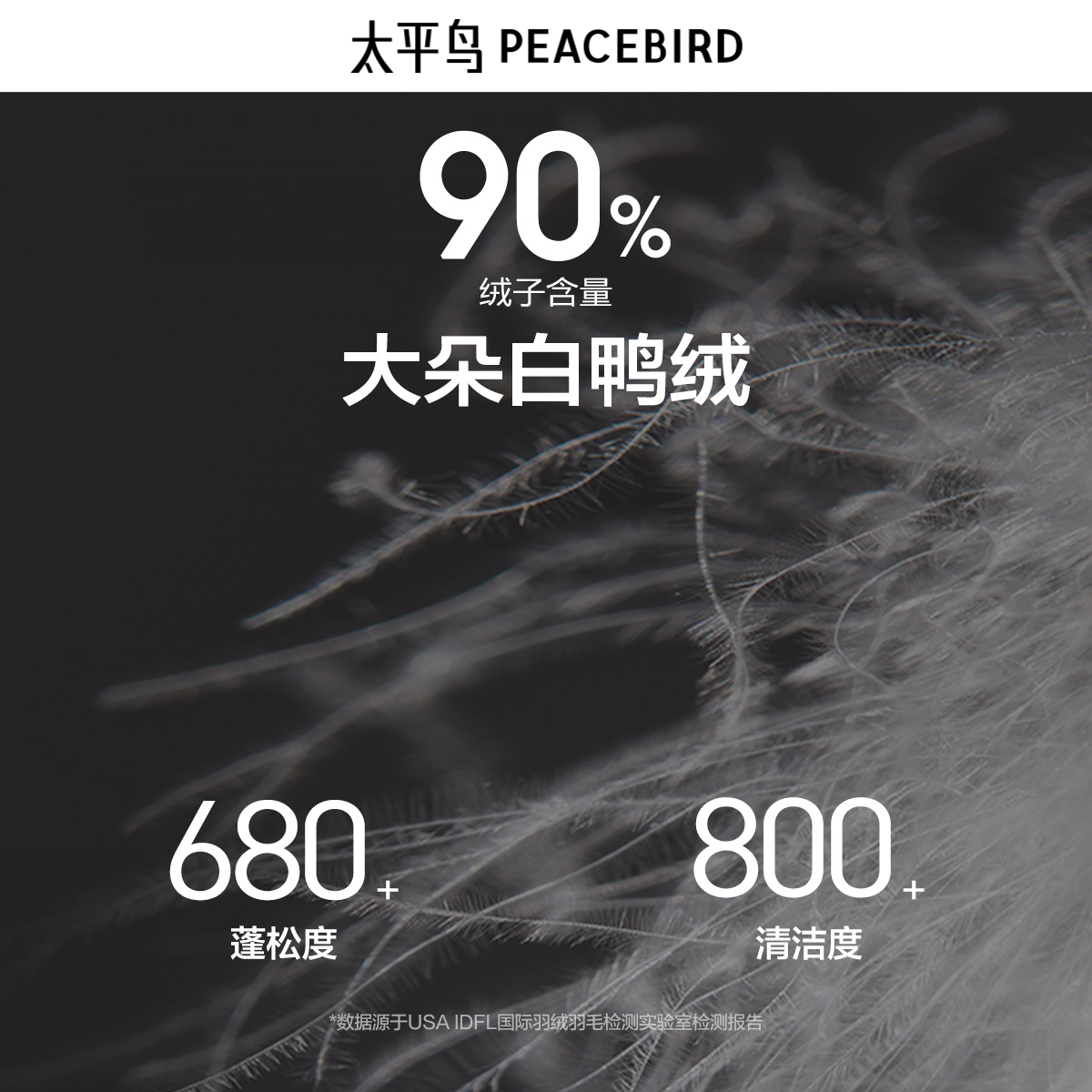 太平鸟男装 羽绒外套上衣保暖防寒休闲立领冬季纯色羽绒服男
