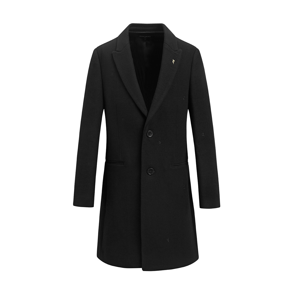 太平鸟男装男商务休闲羊毛毛呢大衣 太平鸟男装outlets店毛呢大衣