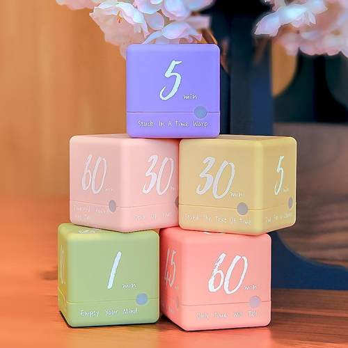 魔方时间管理器电子厨房学习定时器倒计时器静音闹钟自律提醒器 - 图0