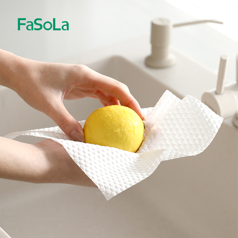 FaSoLa厨房懒人抹布一次性洗碗布干湿两用加厚抽取式家用清洁去油,淘宝优惠券,粉丝福利购,淘宝优惠卷