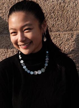 ARayOfSunlight贝母圆片项链