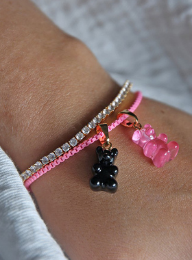 CrystalHaze权志龙小熊项链