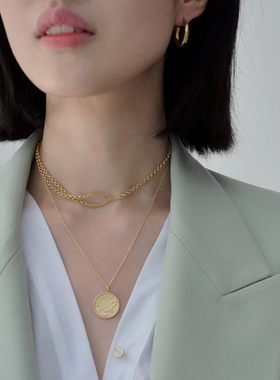 lhwindsor温莎十二星座金币项链