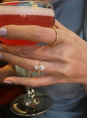 温莎珠宝马眼竹节戒指项链轻奢