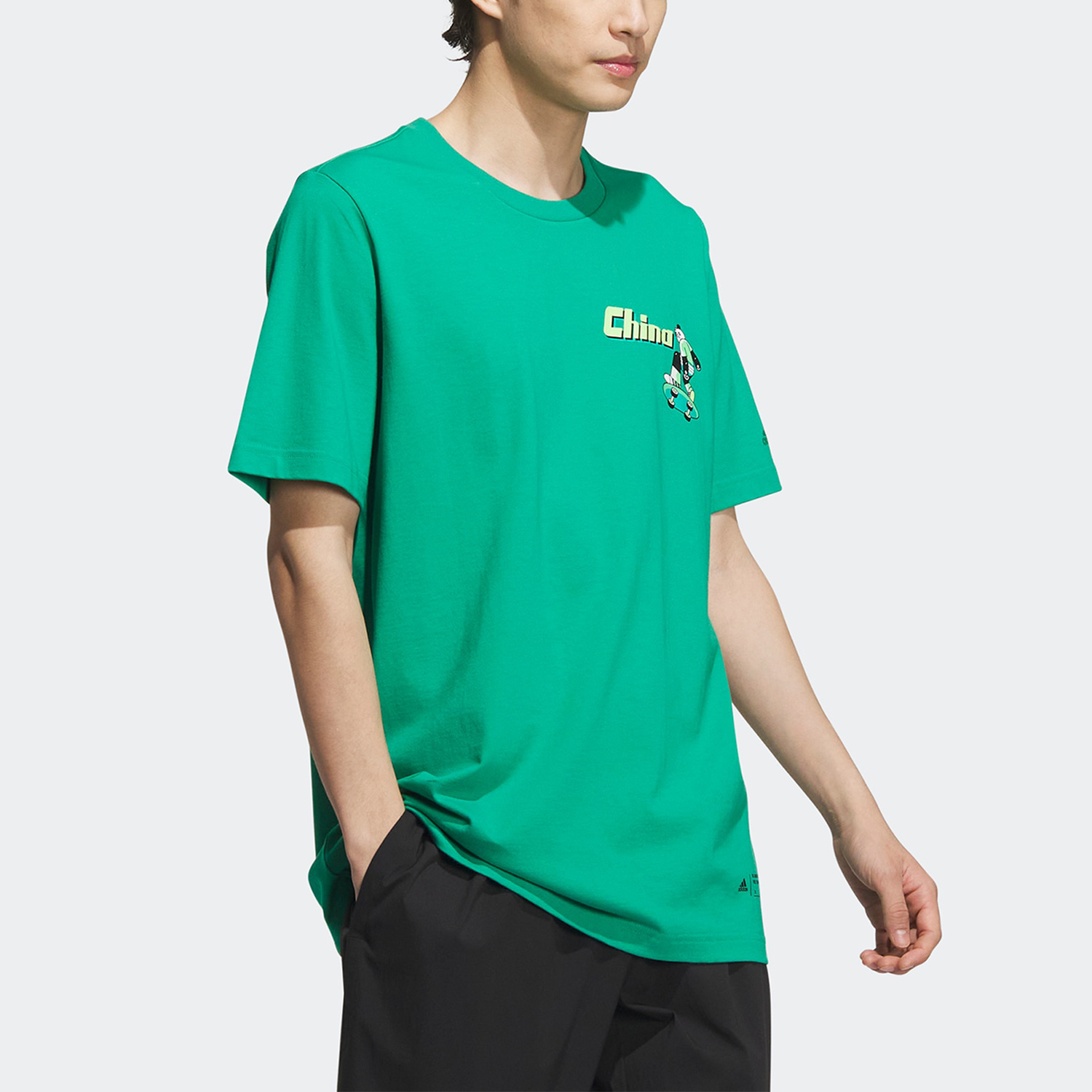 Adidas/阿迪达斯正品 CHINA GFX TEE男子卡通印花短袖IP3963 - 图0