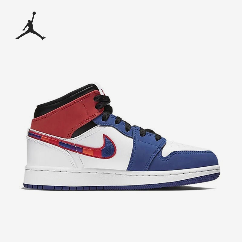 Nike/耐克正品Jordan 1 AJ1 Mid男子高帮篮球鞋852542-146 - 图0