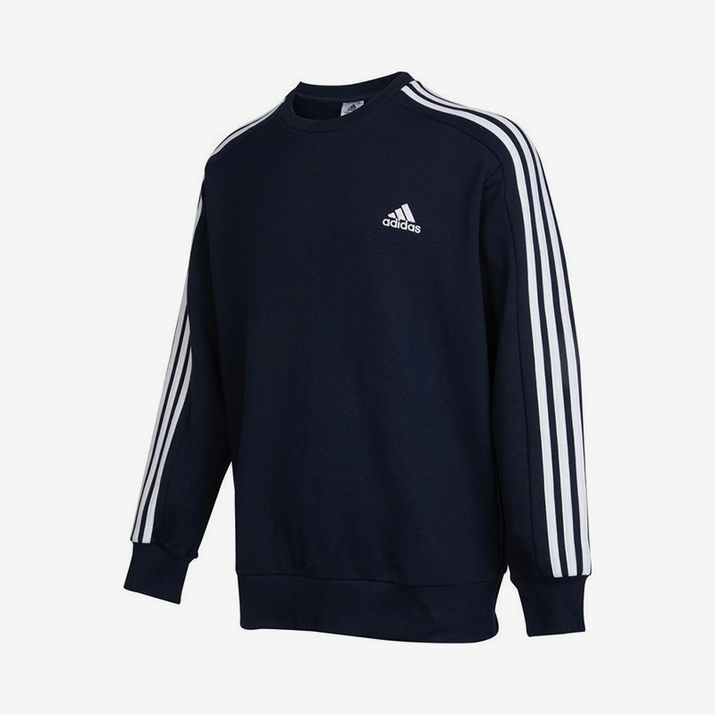 Adidas/阿迪达斯正品冬季新款男子休闲宽松套头卫衣IC9318 - 图1