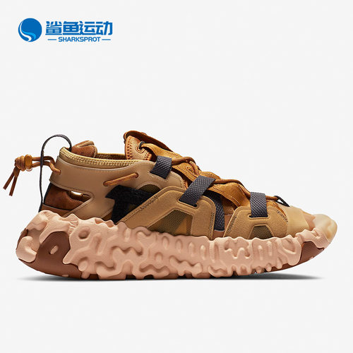 Nike/耐克正品ISPA Overreact 黑武士棕黄男子机能跑步鞋 CQ2230 - 图1