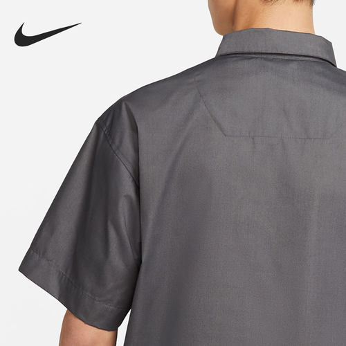 Nike/耐克正品宽松男子休闲翻领短袖T恤NIKE TEE DM8686-060 - 图2