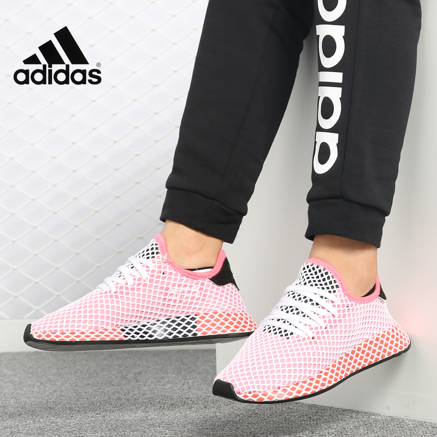 Adidas/阿迪达斯正品 DEERUPT RUNNER女子经典休闲运动鞋CQ2910-图0