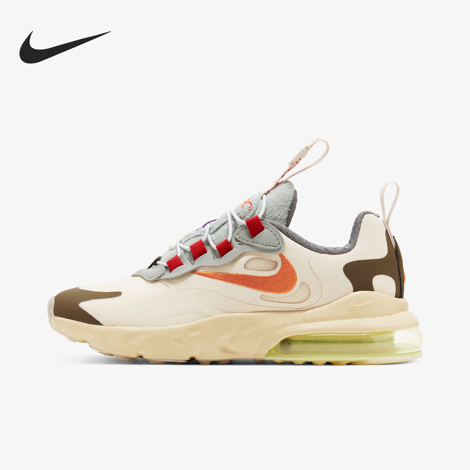 Nike/耐克正品大童 x Travis Scott Air Max 270跑步鞋CV2414-200-图0