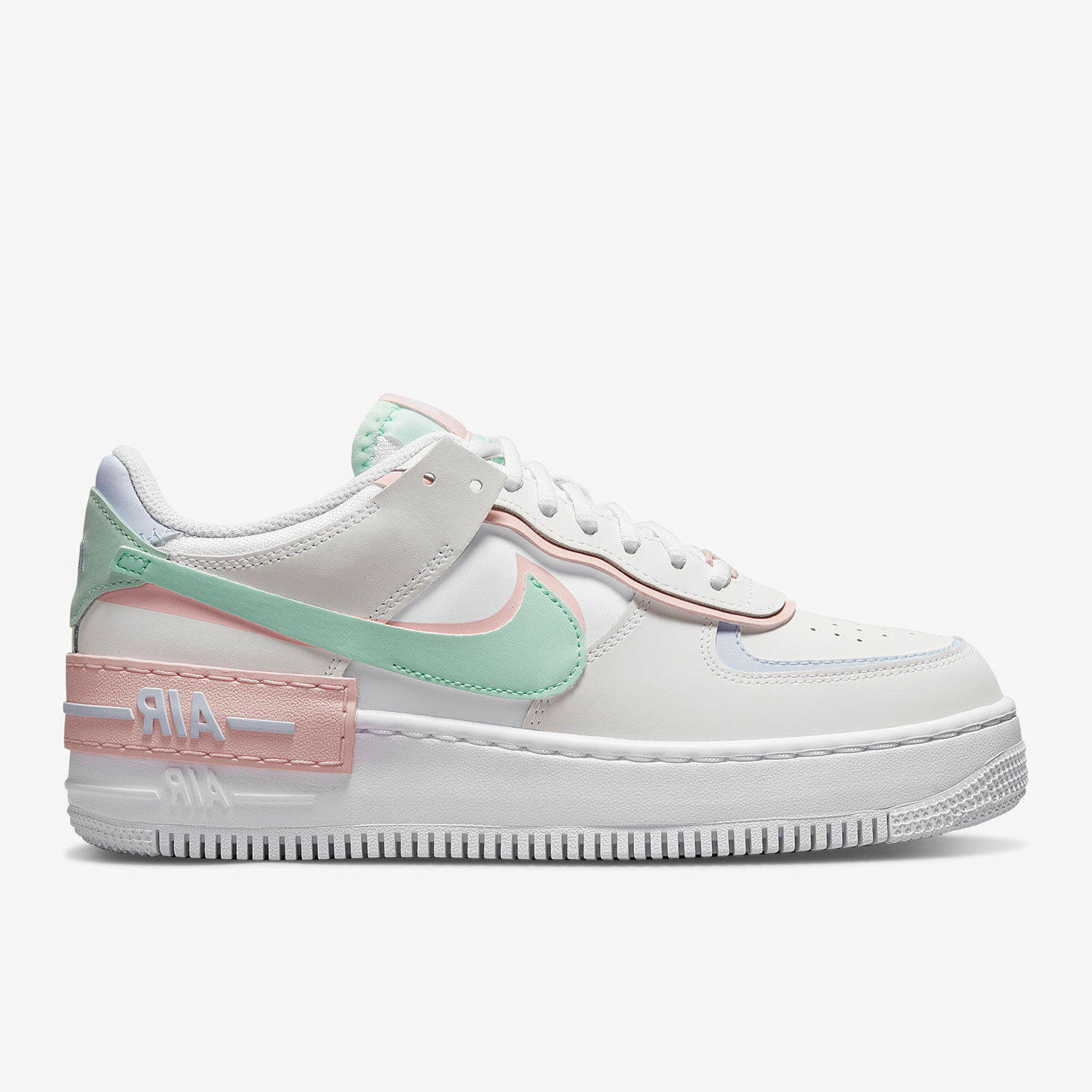 Nike/耐克正品新款AF1空一号拼接女子时尚运动休闲板鞋CI0919-117 - 图0