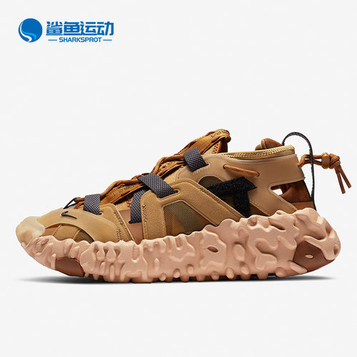 Nike/耐克正品ISPA Overreact 黑武士棕黄男子机能跑步鞋 CQ2230 - 图0