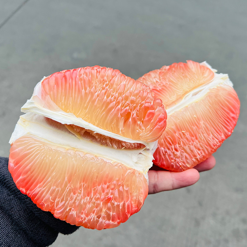 礼盒装2/4个泰国进口蜜柚青柚草绳柚新鲜水果白糖红心柚子土豪柚_虎窝淘