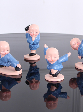 简约现代风小和尚弥勒佛工艺品