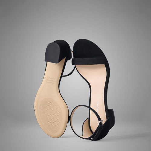 Stuart Weitzman/SW SIMPLELEAN 春夏经典一字带梯形跟凉鞋仙女风 - 图1