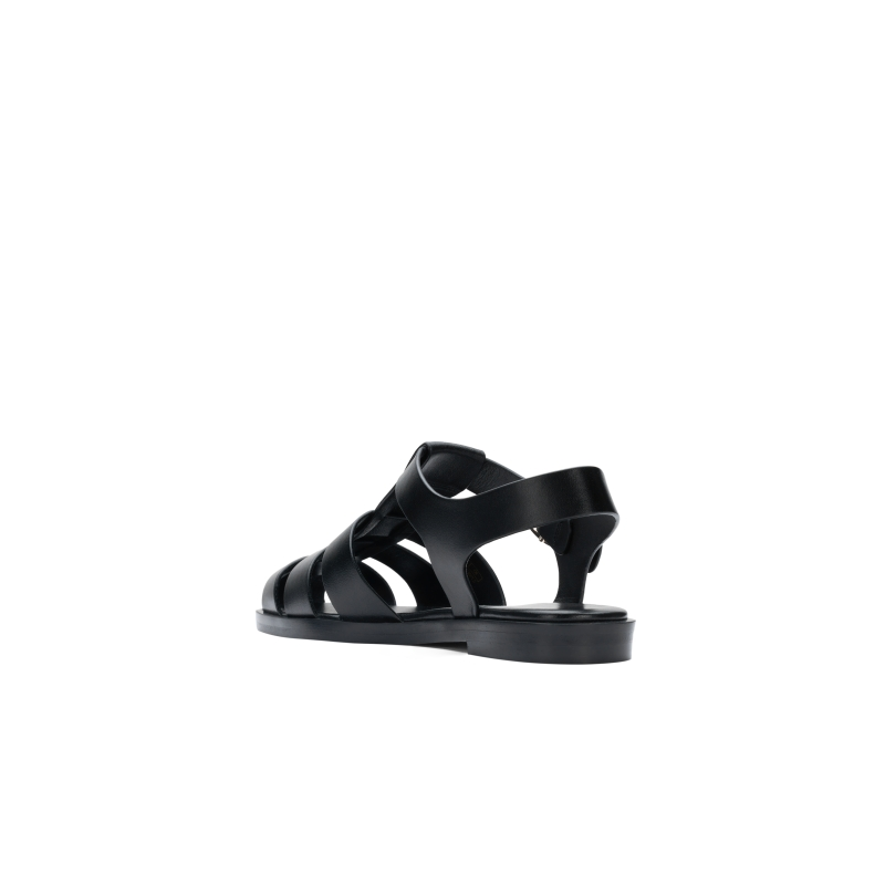 【早秋新品】SW VILLA FISHERMAN SANDAL 金属扣平底渔夫鞋凉鞋女,淘宝优惠券,粉丝福利购,淘宝优惠卷