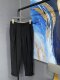 M ສີດໍາ summer harem pants ມີຂາມ້ວນ MAI1UNF004