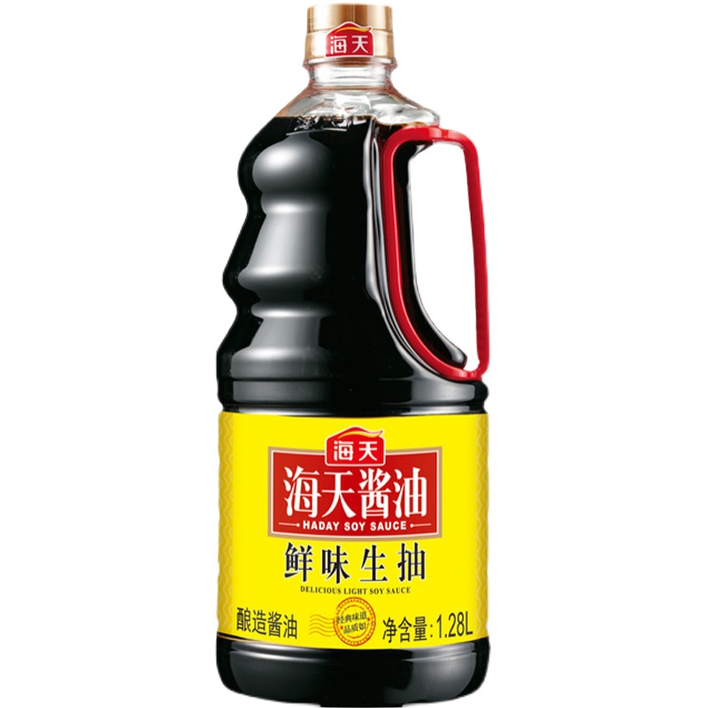 海天酱油鲜味生抽酱油1.28L点蘸凉拌汁炒菜调料酱汁拌面蒸鱼豉油-图3