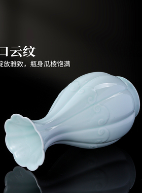 景德镇官方旗舰店陶瓷影青花瓶