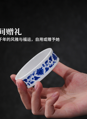 景德镇官方陶瓷青花手环