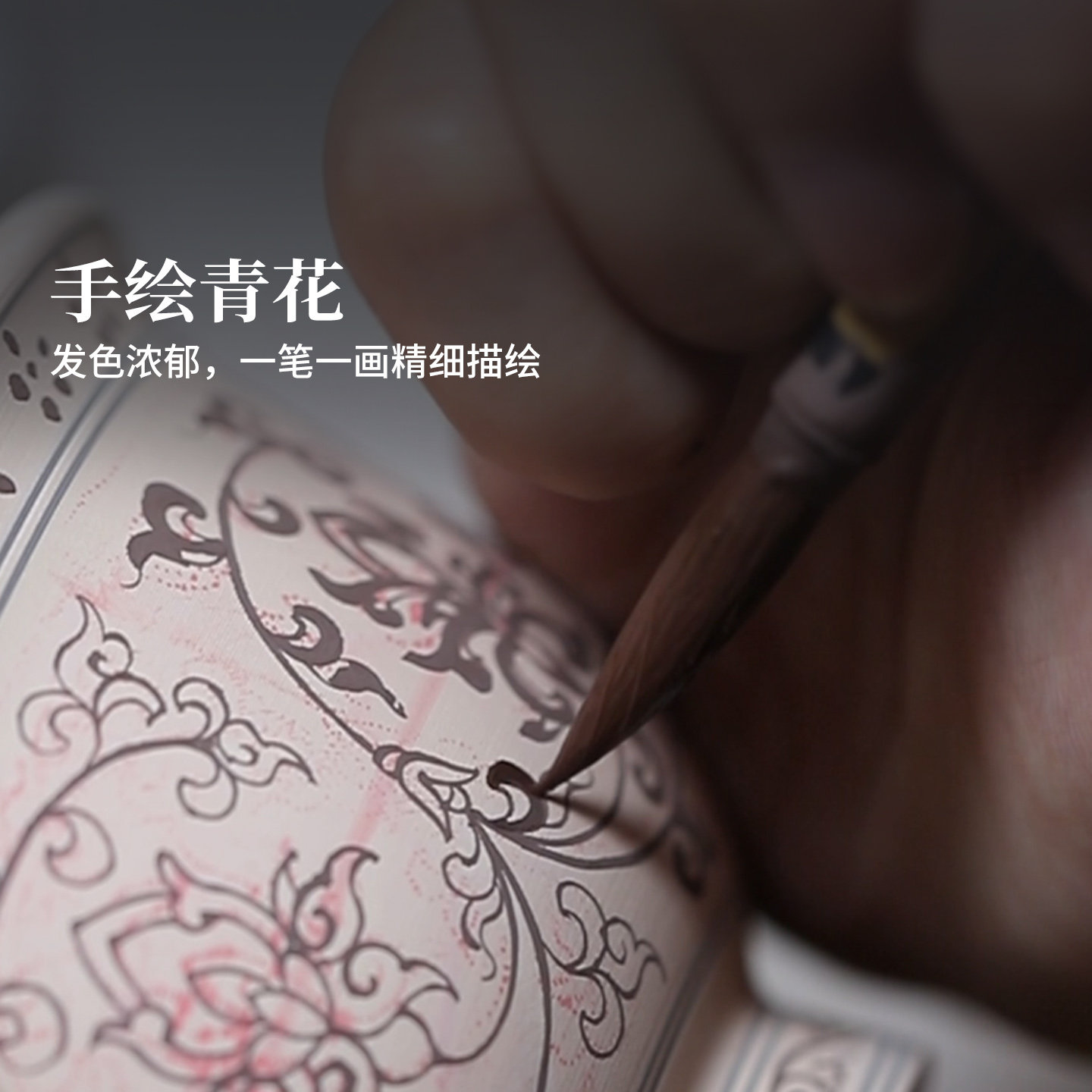 景德镇官方陶瓷釉下手绘青花盖碗套装中式泡茶碗高档送礼高档礼盒,淘宝优惠券,粉丝福利购,淘宝优惠卷