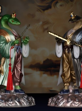 汉白玉仙家动物真身像东北五大家族胡狐黄白灰常蟒家堂口供奉摆件