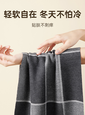 cheekkiss男士秋冬季保暖围巾