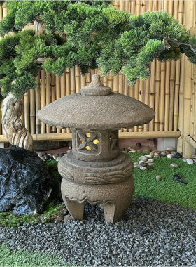 石雕石灯笼日式仿古新中