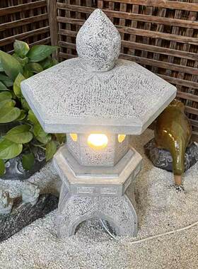 石灯庭院石雕笼日式中青