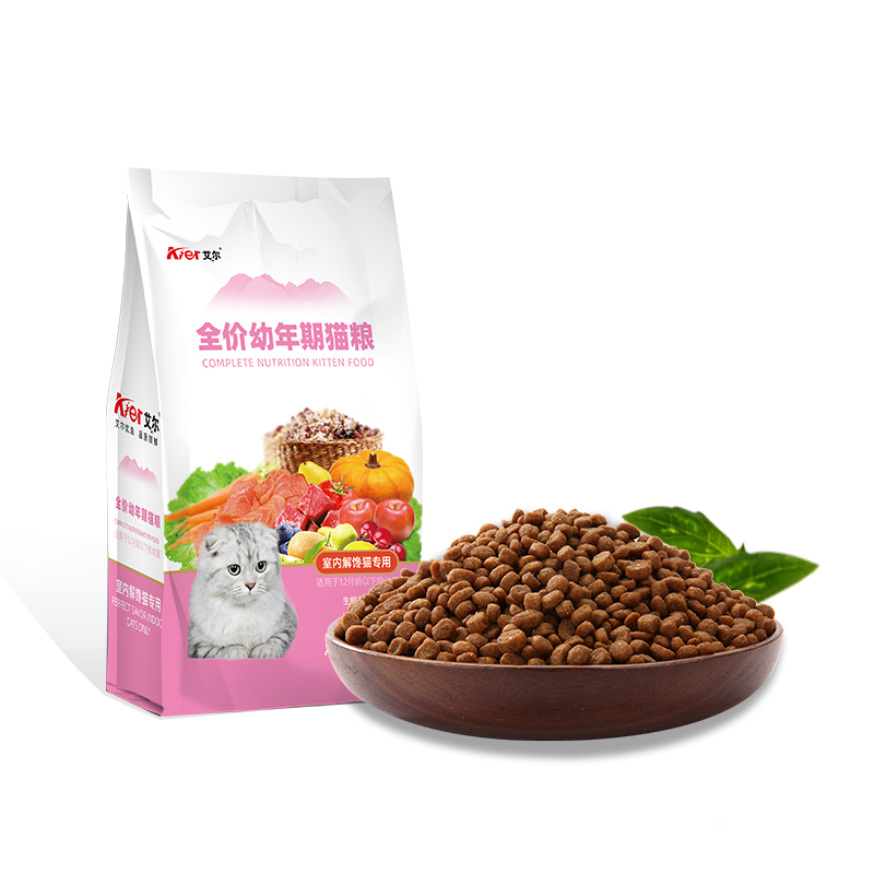 艾尔室内解馋幼猫粮500g*3全价通用型小<a href=