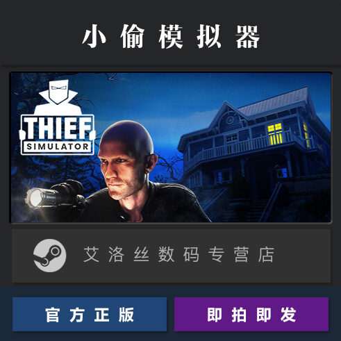 Steam平台 中文正版游戏 小偷模拟器 Thief Simulator 全DLC 豪宅 窃贼模拟器 盗贼模拟器1 PC 国区礼物 - 图0