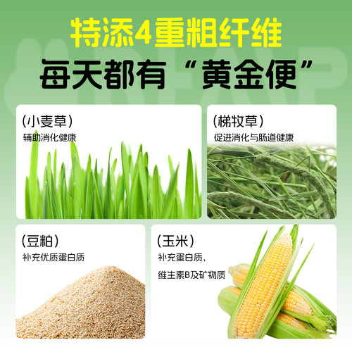 香港Jolly 多维幼兔粮 兔饲料 高钙高蛋白1kg 兔子饲料 包邮 - 图1