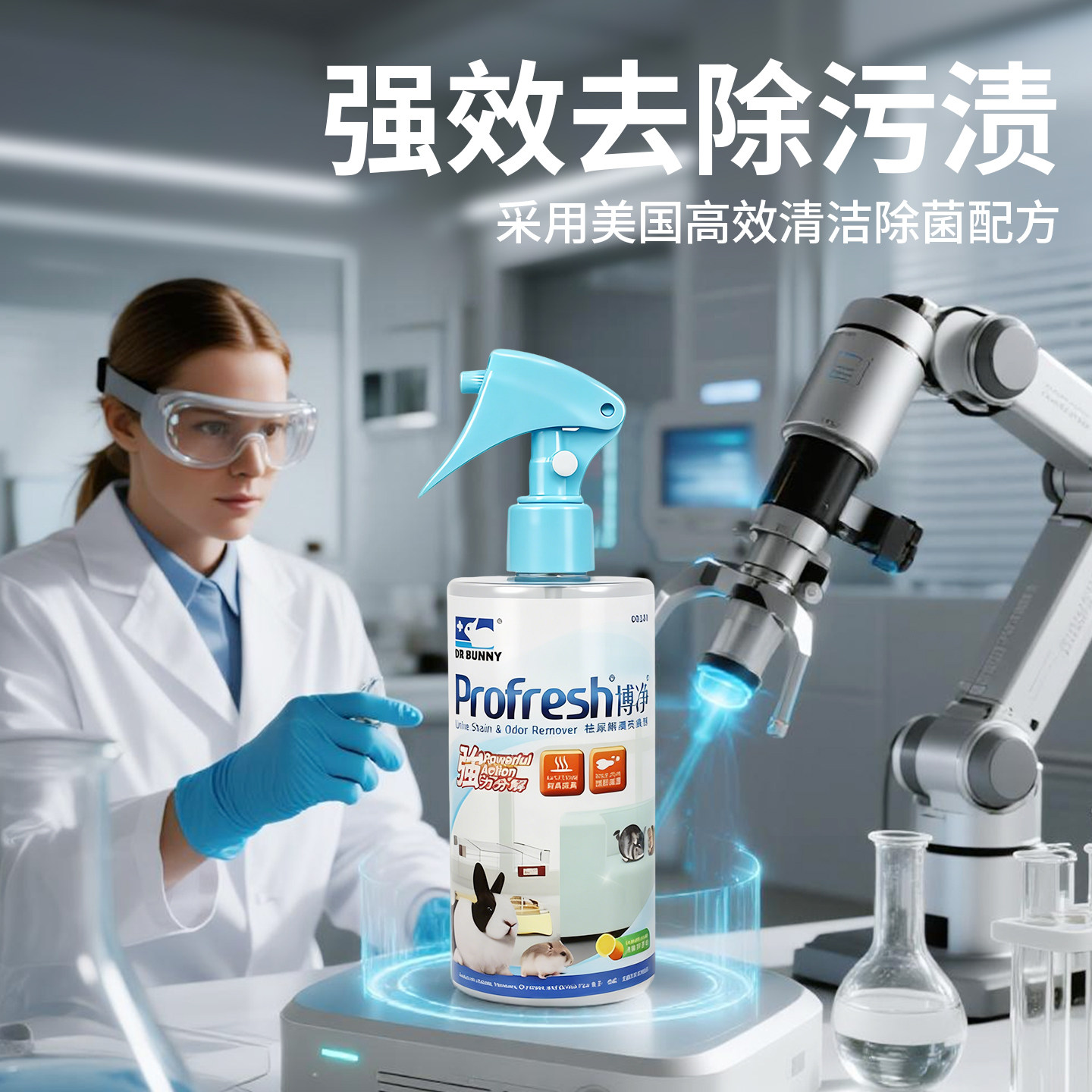 兔博士博净祛尿解渍除臭剂 300ml 兔子龙猫仓鼠专用清洁,淘宝优惠券,粉丝福利购,淘宝优惠卷