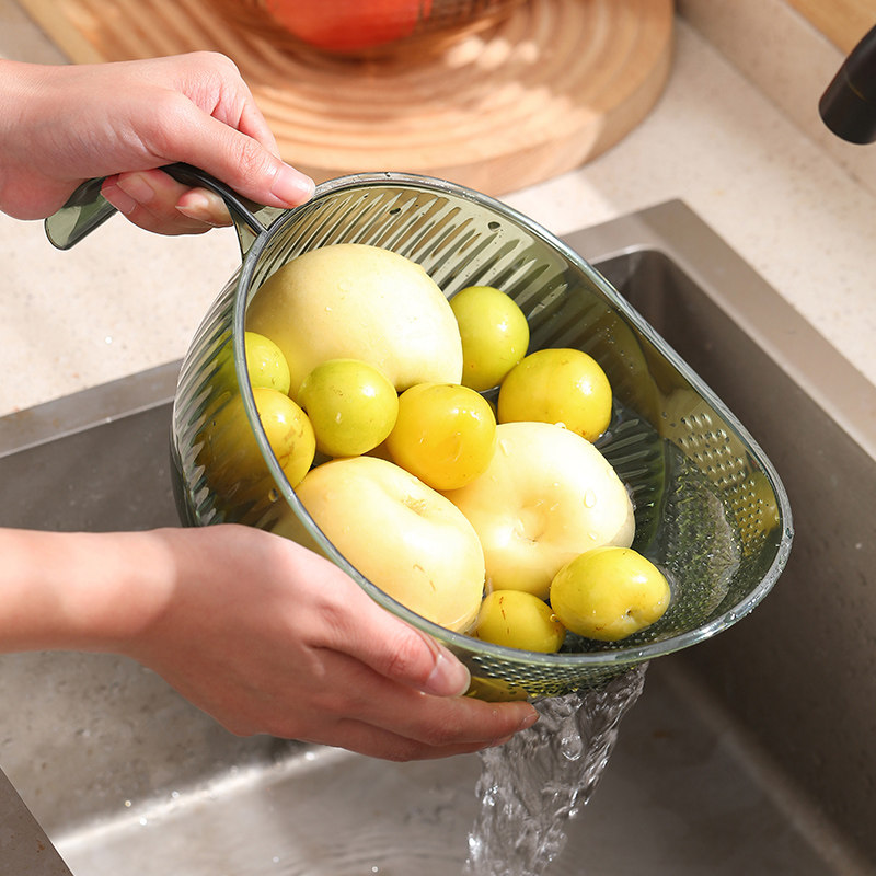 加厚淘米神器舀水勺子洗米筛淘米盆厨房家用洗水果洗菜盆沥水篮子,淘宝优惠券,粉丝福利购,淘宝优惠卷
