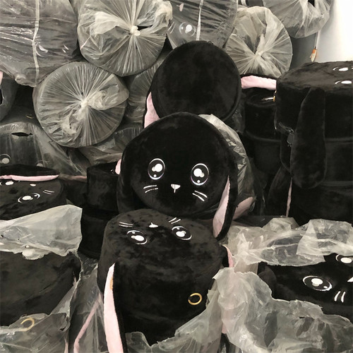 特！卡通收纳盒毛绒玩具圆形大号收纳箱动物包 - 图3