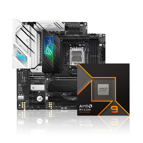 AMD锐龙9000系列R9 9950X盒装处理器搭华硕ROGX670主板CPU板U套装 - 图0