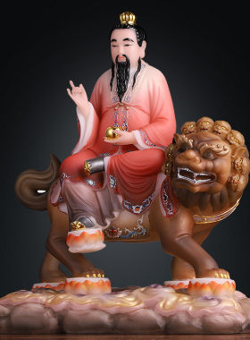 汉白玉太乙救苦天尊神像摆件供佛